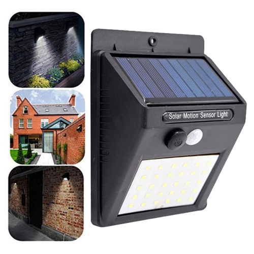 SolarSensor Napelemes mozgásérzékelős falilámpa (S30LED)