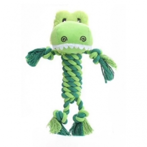 RÁGÓ KÖTÉL PLÜSS ÁLLATFIGURÁVAL-KROKODIL