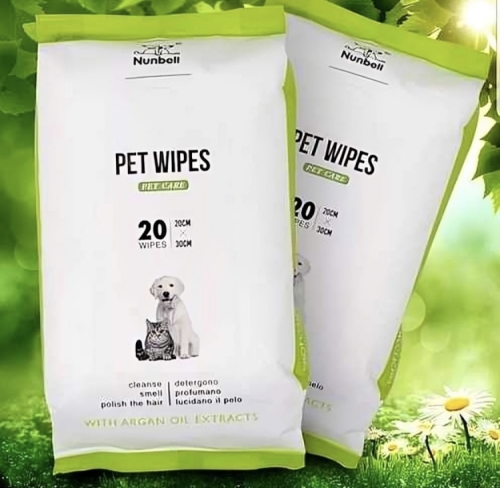 NUNBELL KISÁLLAT ANTIBAKTERIÁLIS TÖRLŐKENDŐ-20 DARABOS