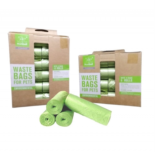 BIOLÓGIAILAG LEBOMLÓ KUTYA ÜRÜLÉK ZACSKÓ-ZÖLD-8 TEKERCS