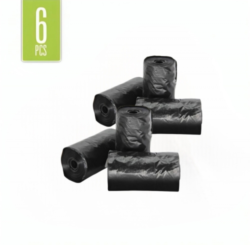 KUTYA PISZOK ZACSKÓ-FEKETE-6 TEKERCS