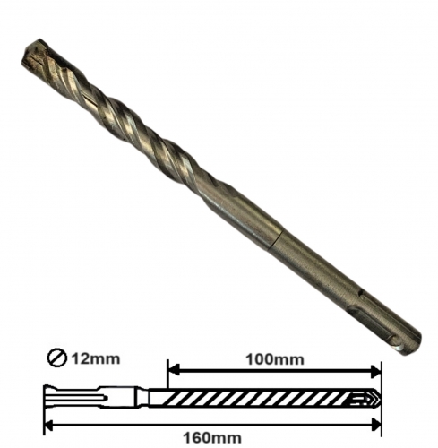 BETON FÚRÓSZÁR 160/100x12mm 