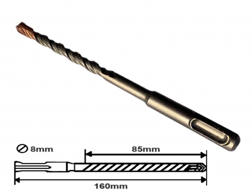 BETON FÚRÓSZÁR 160/85x8mm (B-725)