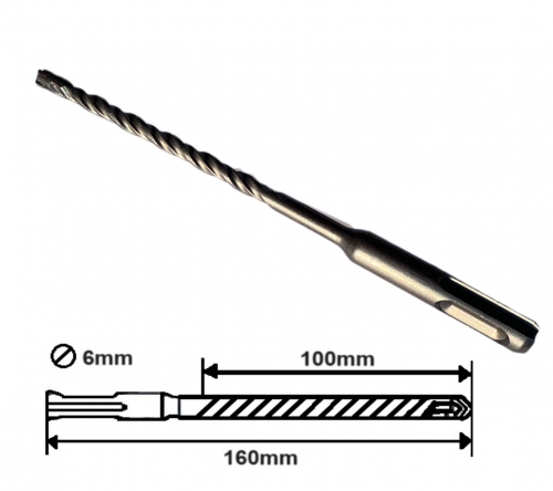 BETON FÚRÓSZÁR 160/100x6mm 