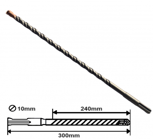 BETON FÚRÓSZÁR 300/240x10mm 