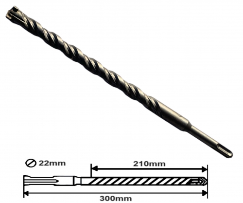 BETON FÚRÓSZÁR 300/240x22mm 