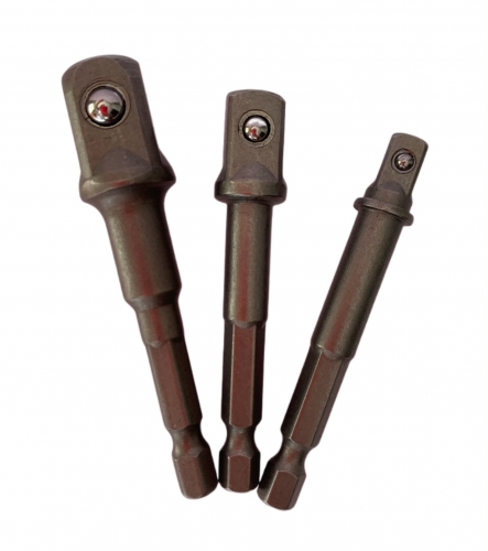 3 DARABOS EXTRA HOSSZÚ BIT KÉSZLET- DUGÓKULCS ADAPTER