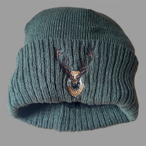 KÖTÖTT BÉLELT  VADÁSZ SAPKA - SZARVAS