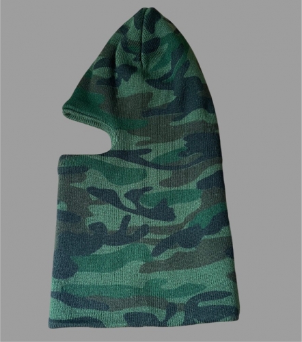 KÖTÖTT 1 LYUKÚ SIMASZK, SÍSAPKA  - TEREP SZÍNŰ