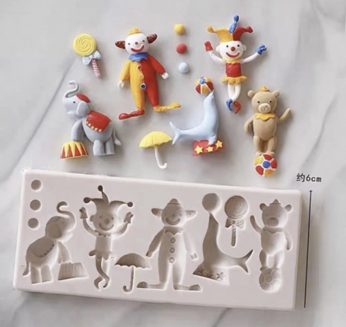 SZILIKON FONDANT MINTÁZÓ - CIRKUSZ