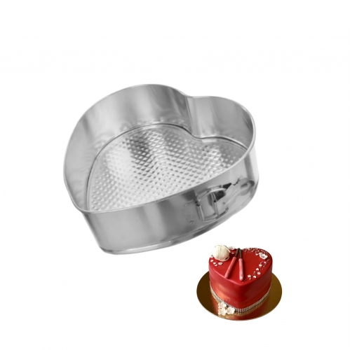 KAPCSOS FÉM TORTAFORMA - SZÍV - 20 CM