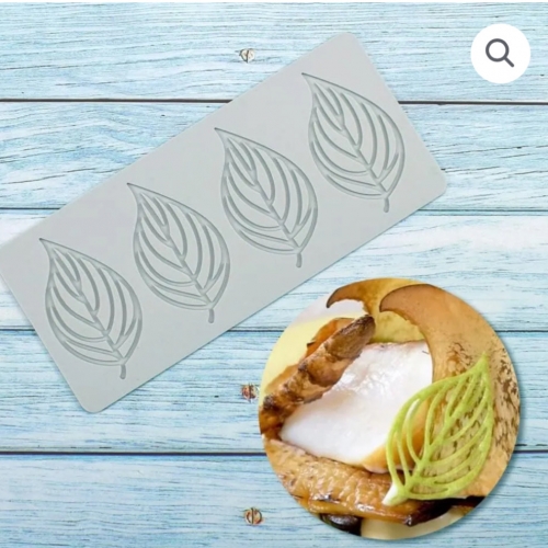 SZILIKON LAP CUKORCSIPKE, OSTYA, TUILE- 4 KEREK LEVÉL