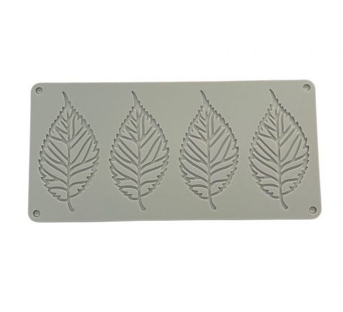 SZILIKON DEKOR, OSTYA, TUILE FORMA - 4 RÓZSA LEVÉL