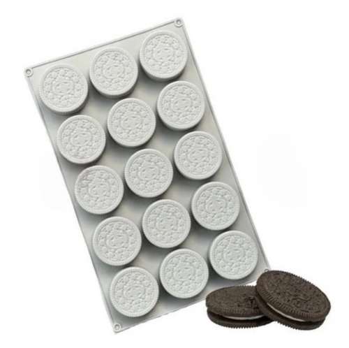 SZILIKON FORMA - 15 OREO KEKSZ
