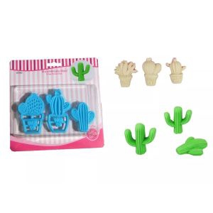 3 RÉSZES FONDANT KISZÚRÓ - KAKTUSZ