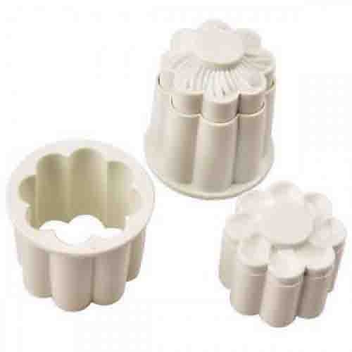 2 RÉSZES FONDANT KISZÚRÓ - VIRÁGOK