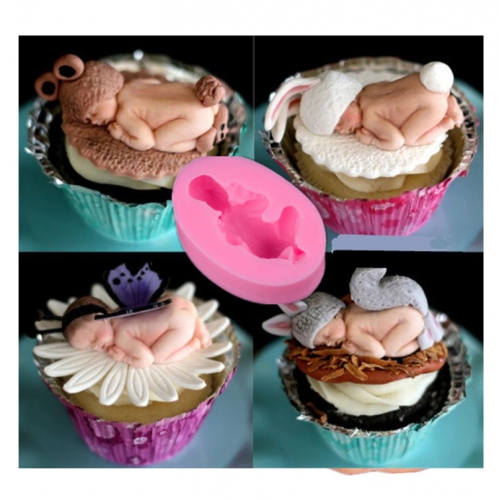 SZILIKON FONDANT MINTÁZÓ - FEKVŐ BABA