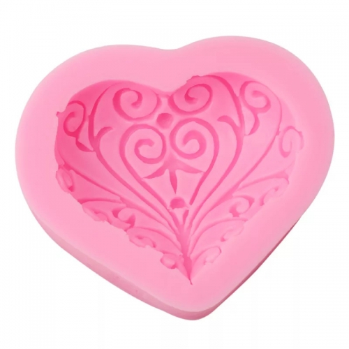 SZILIKON FONDANT MINTÁZÓ - MINTÁS SZÍV