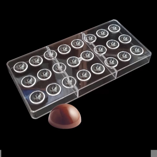 POLIKARBONÁT BONBON FORMA - 24 FÉLGÖMB