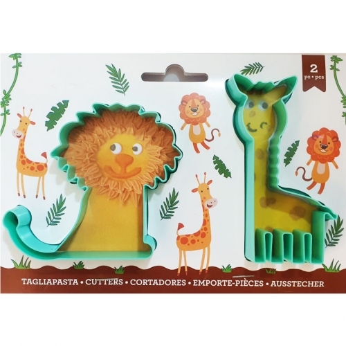 2 RÉSZES SÜTIKISZÚRÓ - OROSZLÁN, ZSIRÁF