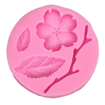 FONDANT MINTÁZÓ - VIRÁG, LEVÉL, ÁG