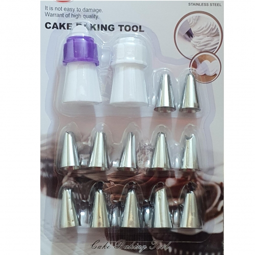 14 RÉSZES HABZSÁKFEJSZETT 2 CSATOLÓCSŐVEL