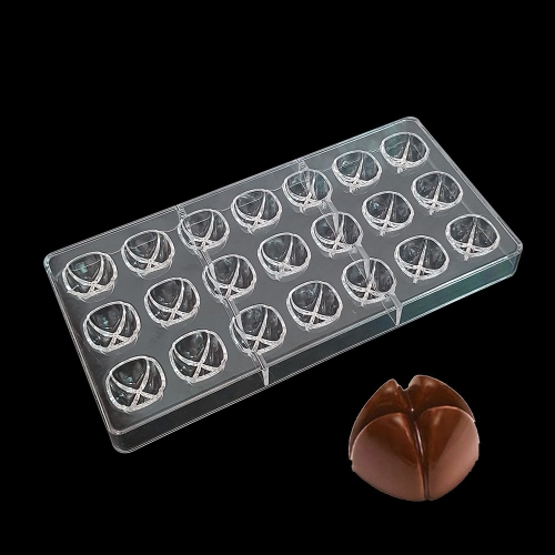 POLIKARBONÁT BONBON FORMA - VÁGOTT FÉLGÖMB