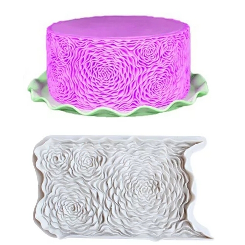 SZILIKON FONDANT MINTÁZÓ - RÓZSA MINTA