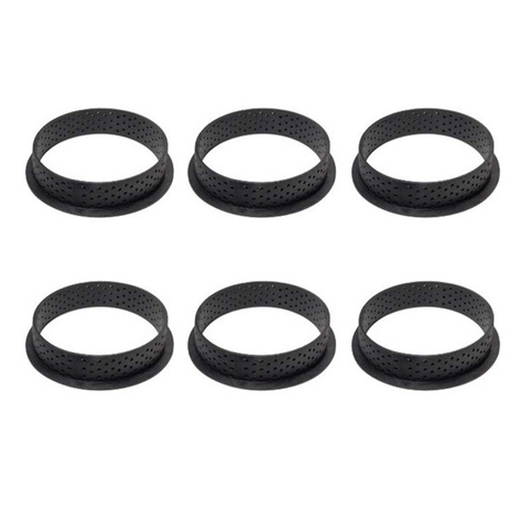 6 DARABOS TARTE FORMA - KEREK