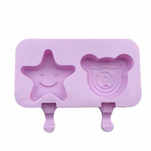 SZILIKON FAGYIFORMA, PÁLCIKÁVAL - CSILLAG, MACI