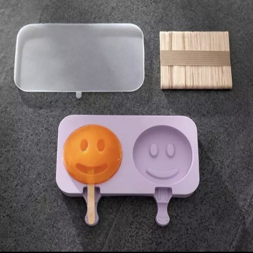 SZILIKON FAGYIFORMA, PÁLCIKÁVAL - SMILE