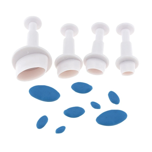 4 DARABOS FONDANT KISZÚRÓ - OVÁLIS