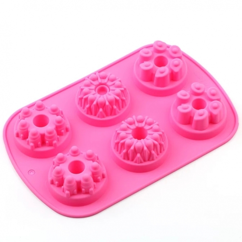 6 RÉSZES SZILIKON FORMA - DÍSZES KUGLÓF