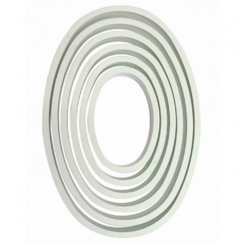 6 DARABOS FEHÉR KISZÚRÓ - OVÁLIS