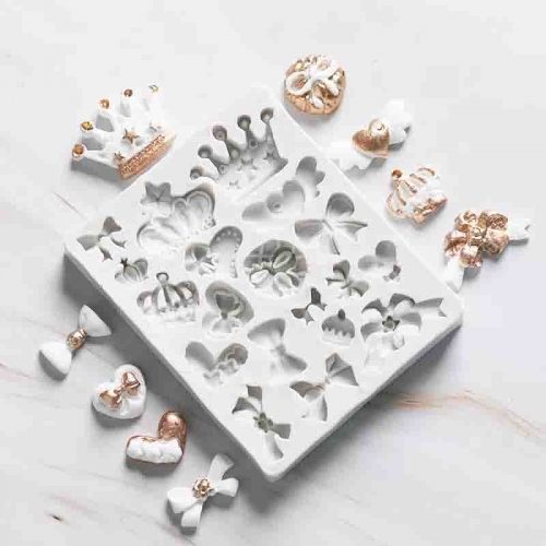 SZILIKON FONDANT MINTÁZÓ - MASNIK ÉS KORONÁK