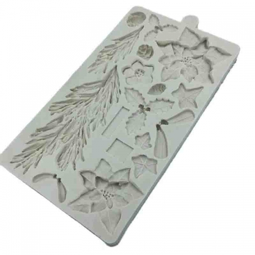 SZILIKON FONDANT MINTÁZÓ - ERDEI NÖVÉNYEK