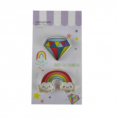 2 RÉSZES SÜTIKISZÚRÓ - GYÉMÁNT, SZIVÁRVÁNY