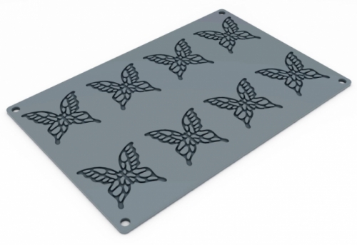 SZILIKON LAP CUKORCSIPKE, OSTYA, TUILE- 8 LEPKE