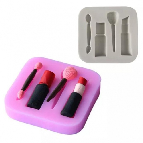 SZILIKON FONDANT MINTÁZÓ - RÚZS, ECSET