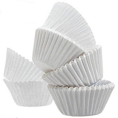 50DARABOS MUFFIN PAPÍR KICSI - FEHÉR 7,5 CM