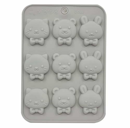 SZILIKON BONBON FORMA - MASNIS CICA, MACI, NYUSZI