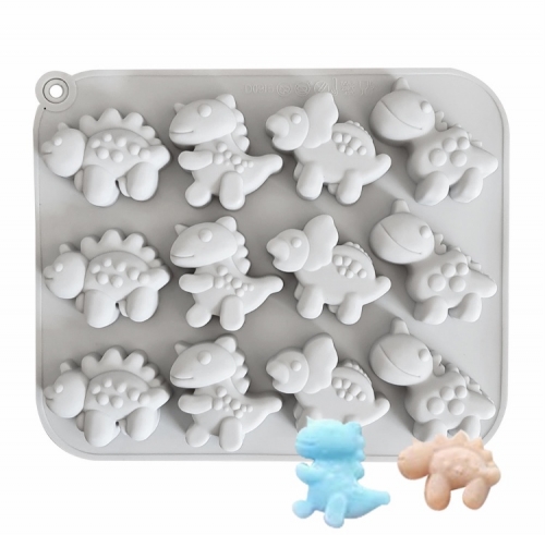 SZILIKON BONBON FORMA - 12 KICSI DINÓ