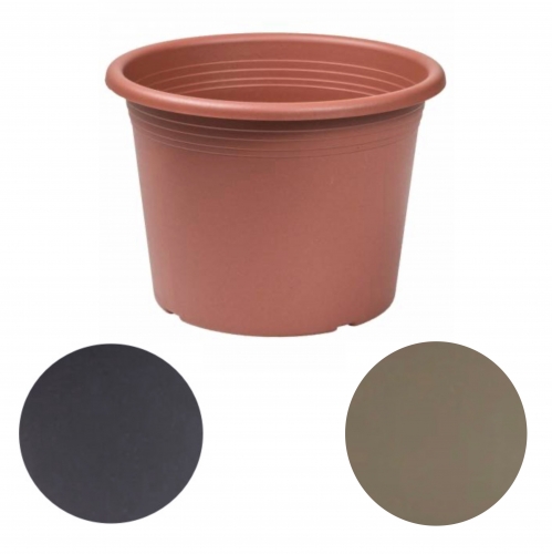 KEREK  MŰANYAG VIRÁG CSERÉP - 40 CM